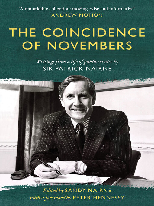 Title details for The Coincidence of Novembers by Sandy Nairne - Available